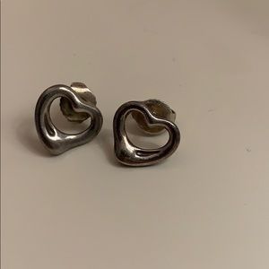 Tiffany & Co Elsa Peretti open heart earrings